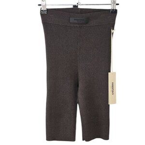 Essentials Fear of God Womens Ribbed Bike Shorts, Cotton Blend, High Rise, Small